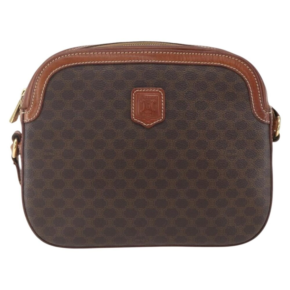 Celine Vintage Macadam Canvas and Leather